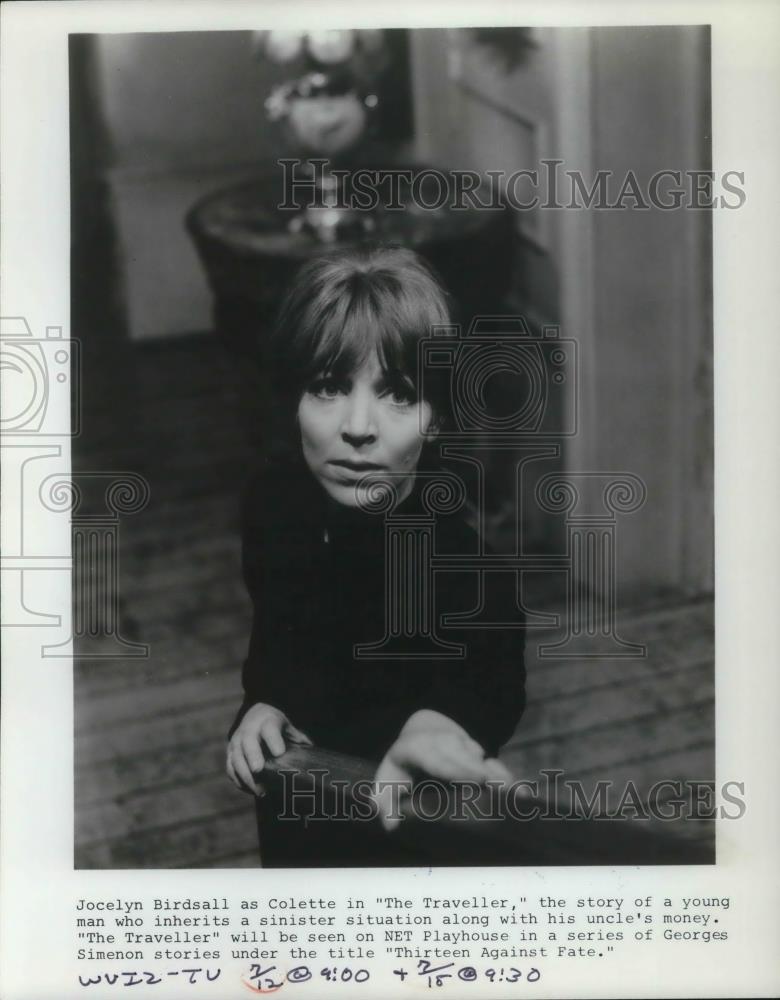 Press Photo Jocelyn Birdsall plays Colette in The Traveller, presented by NET - Historic Images