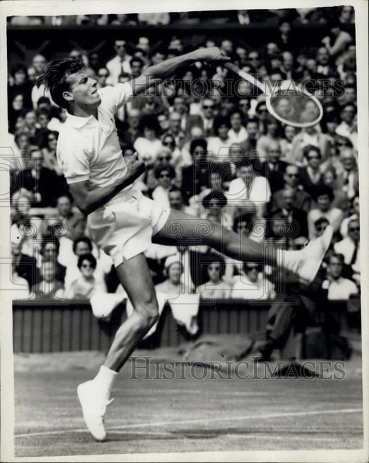 1963 Press Photo C.KUNNKE (Germany) at WIMBLEDON TENNIS. - Historic Images