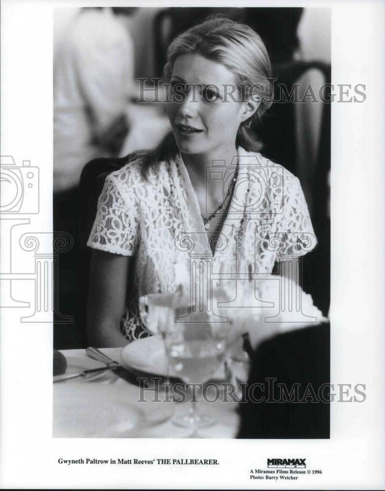 1996 Press Photo Gwyneth Paltrow stars in The Pallbearer - cvp22750 - Historic Images
