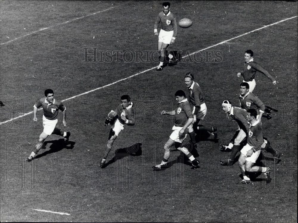 Press Photo Rugby: Five Nation Tournament - France Beats Ireland 23-6 - Historic Images
