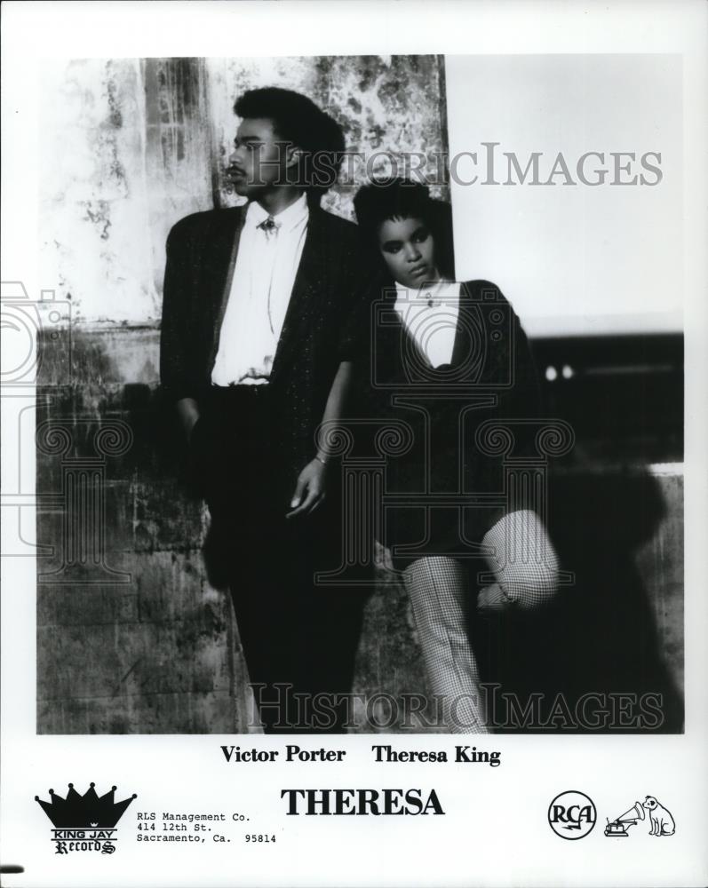 1987 Press Photo Musical Group Theresa featuring Victor Porter and Theresa King - Historic Images