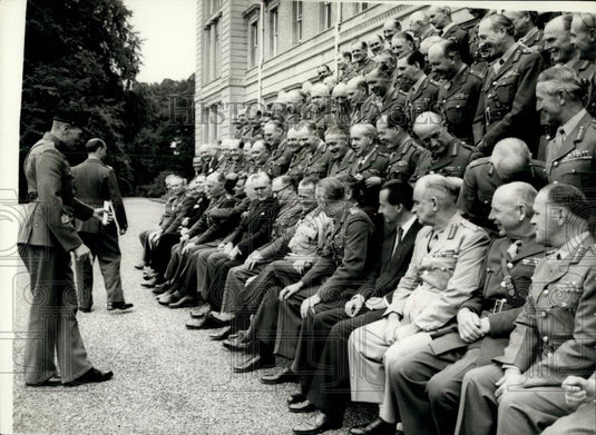 1958 Press Photo C.I.G.S. Conference At Camberley - Historic Images