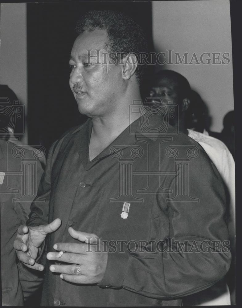 1974 Press Photo Sudan President Ja'Afer Mohamed Al-Nimeiry - Historic Images