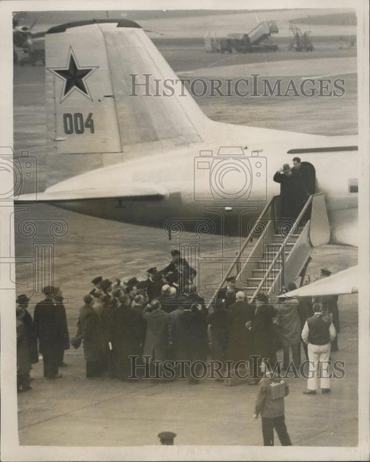 1956 Press Photo Mr. Malenkov, the Soviet Minister of Electrical Power Stations - Historic Images