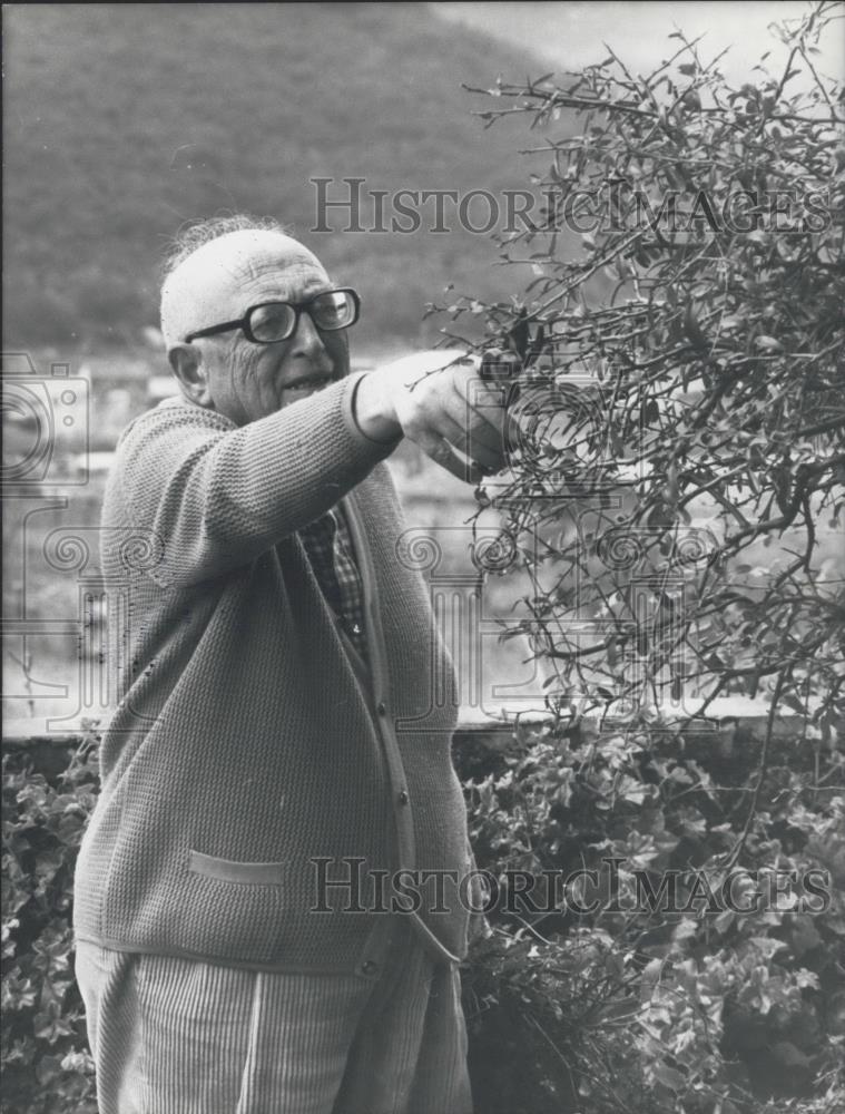 Press Photo Pietro Nenni, The President of the Republic Giuseppe Saragat,Italy - Historic Images