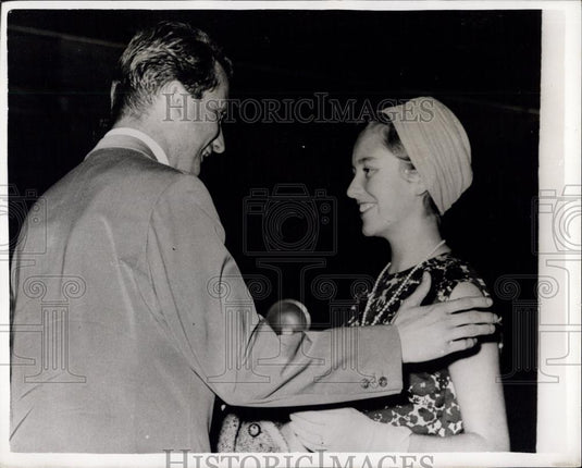 1959 Press Photo Prince Albert of Belgium &Princess Paola di Calabria of Italy - Historic Images