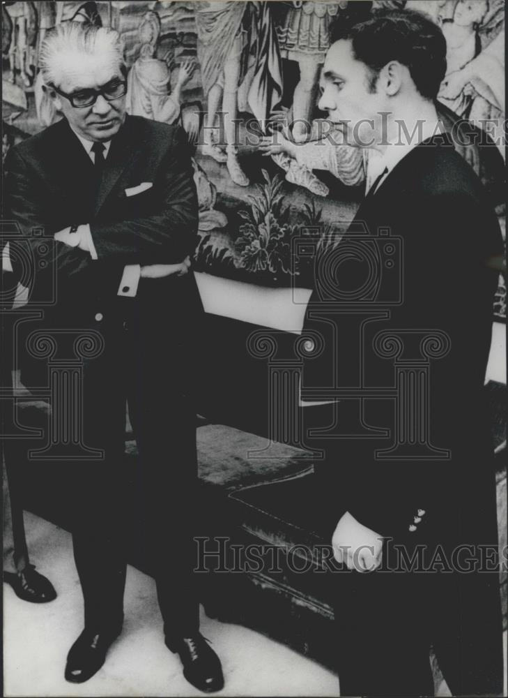 1970 Press Photo Kai Uwe Von Hassel/President Federal Parliament/Germany - Historic Images