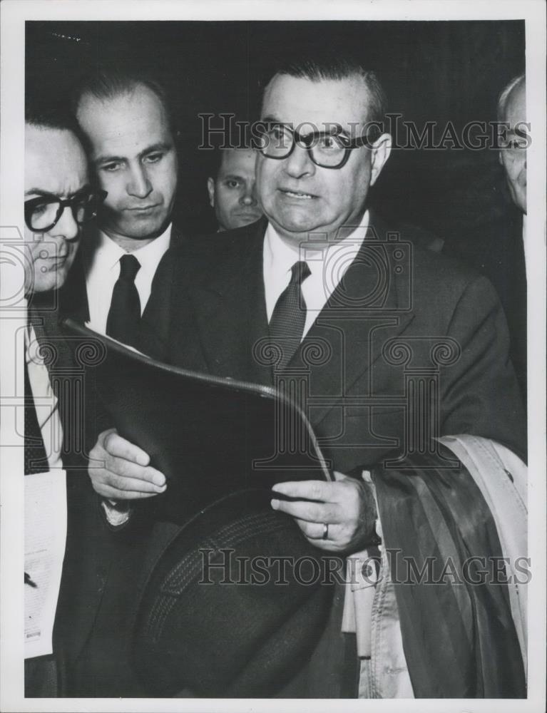 1963 Press Photo Hon. Giovanni Malagodi, leader of the Italian Liberal Party - Historic Images