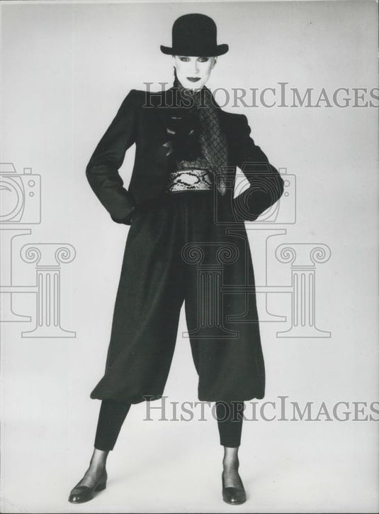 1980 Press Photo Lanvin Ensemble "Othello" for the Fall and Winter - Historic Images