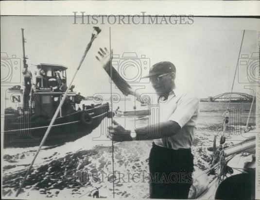 1966 Press Photo Francis Chichester, Aviator & Sailor - Historic Images