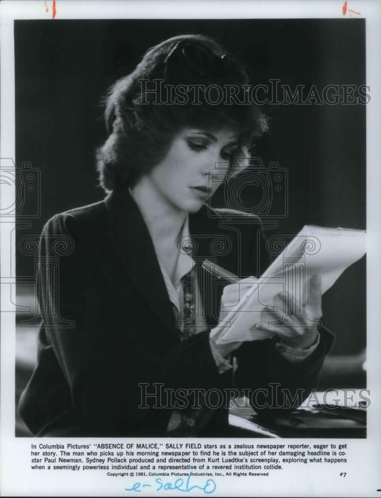 1981 Press Photo Sally Field in Absence of Malice - cvp21503 - Historic Images