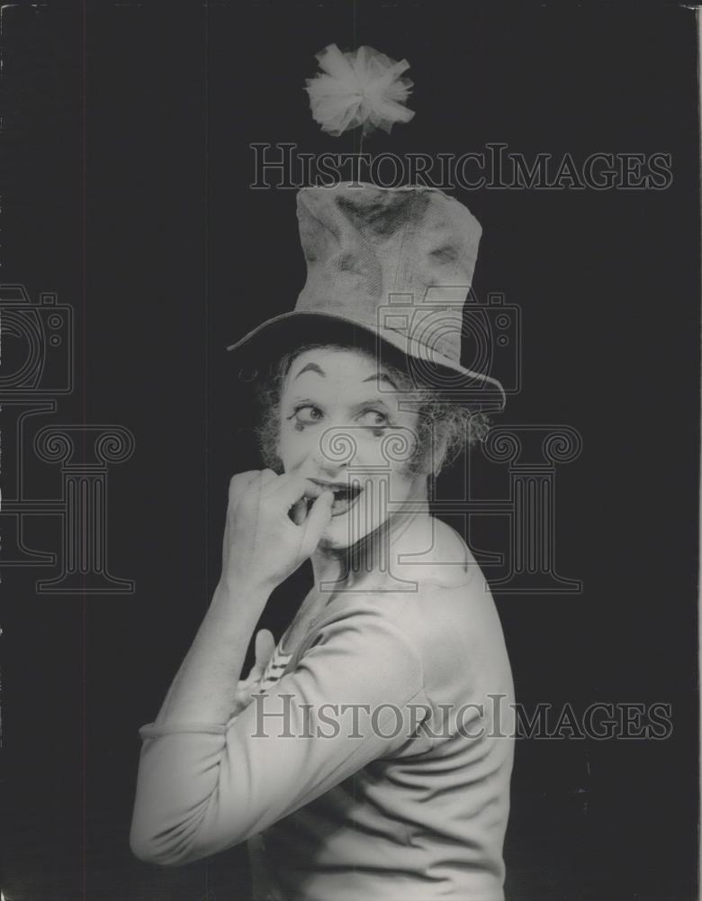 1972 Press Photo French Mime Marcel Marceau - Historic Images