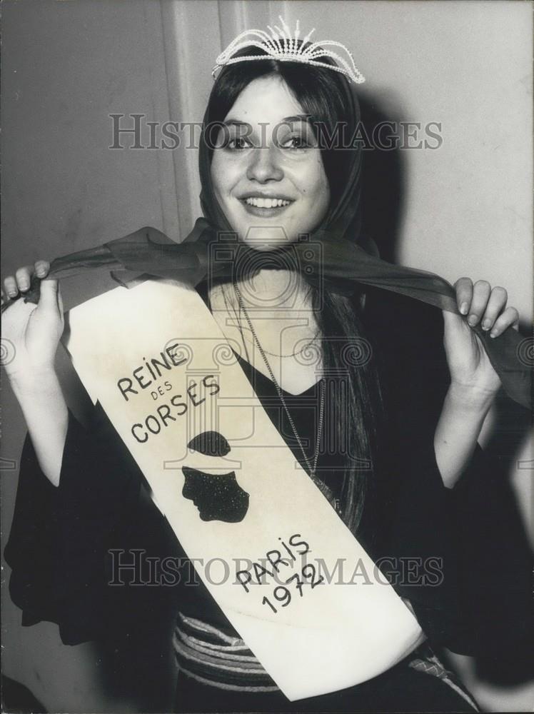 1972 Press Photo Paris&#39;s Corsican Queen Anne Alata - Historic Images