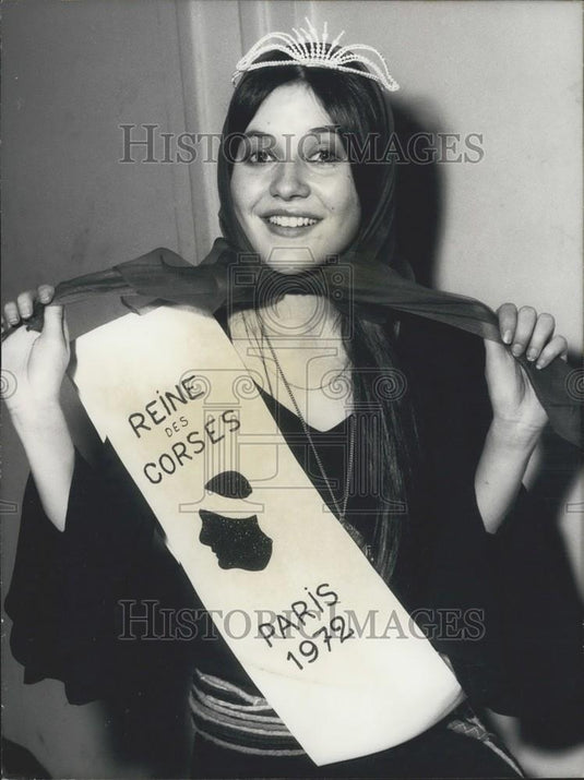 1972 Press Photo Paris's Corsican Queen Anne Alata - Historic Images