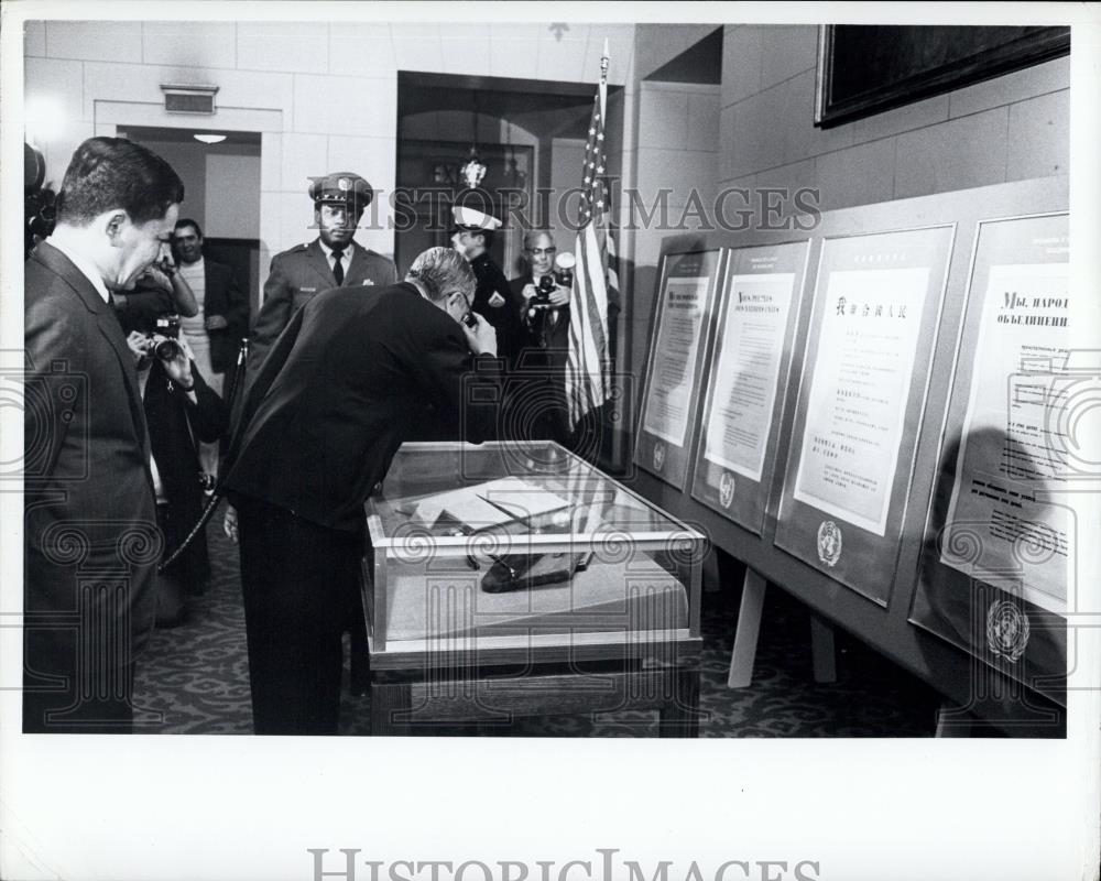 1970 Press Photo Ceremonies in San Fransisco Mark 25 Years of UN Charter - Historic Images