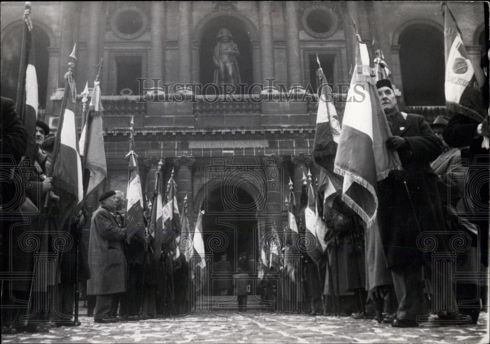 Press Photo Ex-Servicemen of WWI Commemorate Verdun Battle - Historic Images