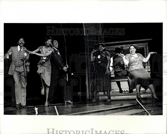 1981 Press Photo Cast Members Of The Show "Ain't Misbehavin" - Historic Images
