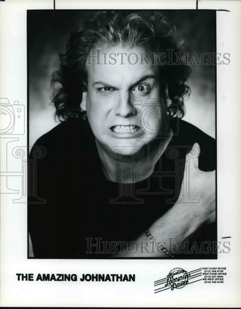 1991 Press Photo Comedian Amazing Johnathan - cvp25769 - Historic Images