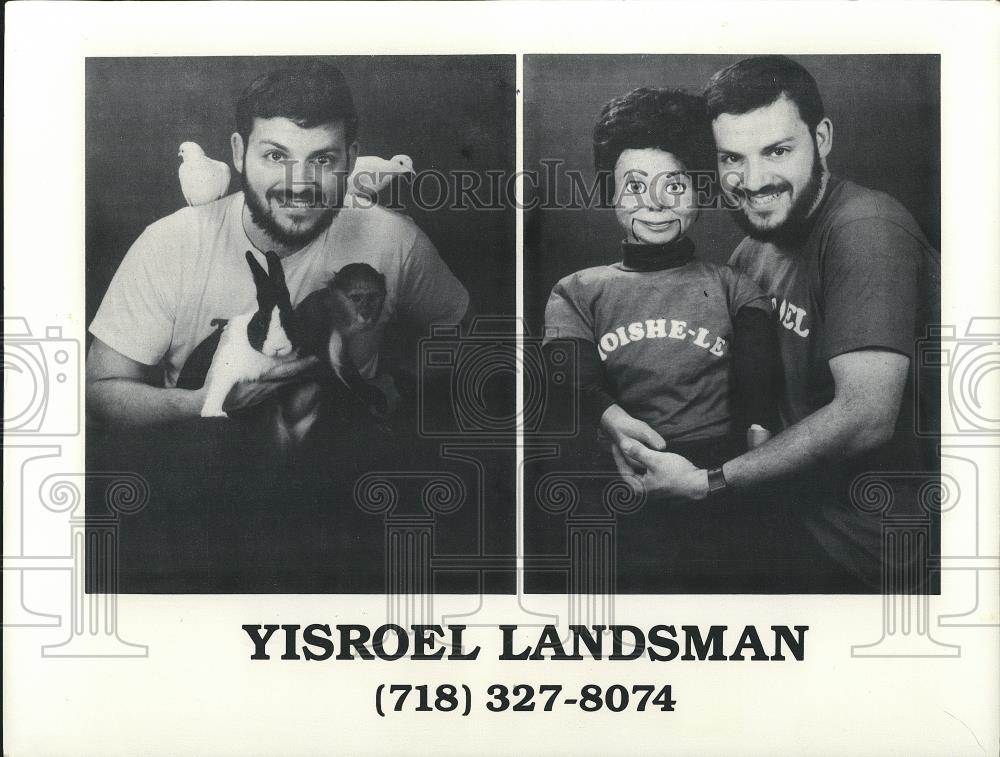 1988 Press Photo Landsman Yisroel Animal Show - cvp26068 - Historic Images