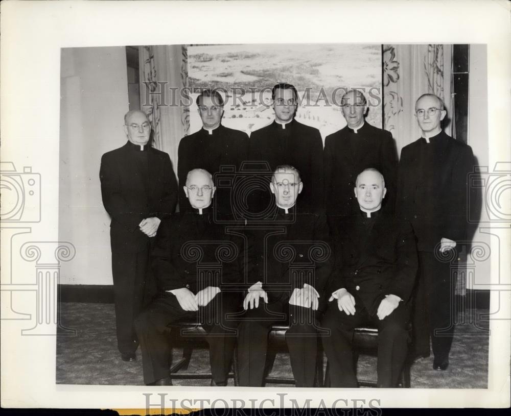 Press Photo Jesuit Provincials Of Society Of Jesus, Seminary Fund Drive - Historic Images