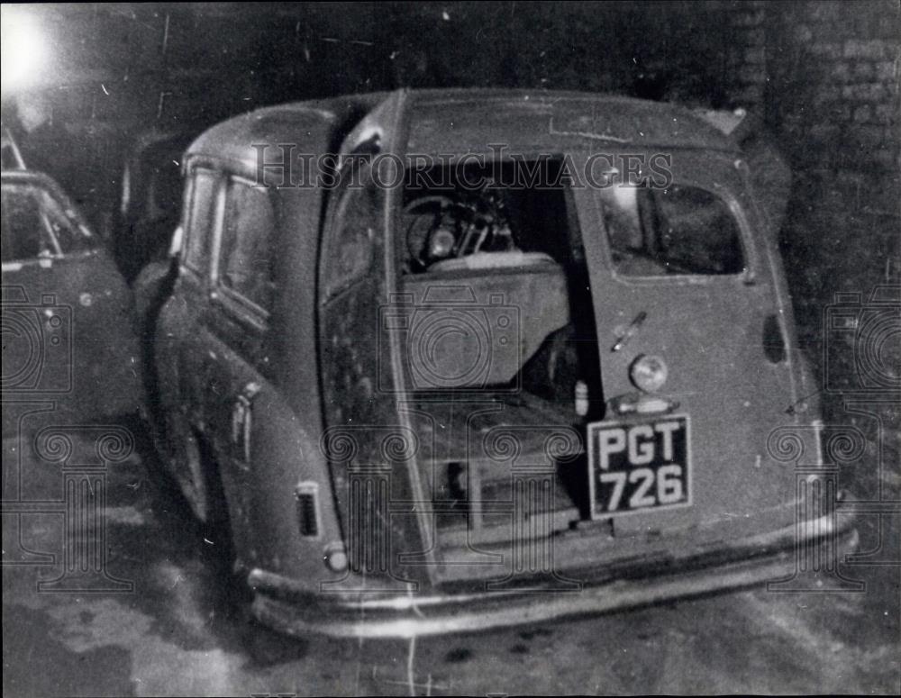 1966 Press Photo The car used in the shooting of the three London policemen - Historic Images