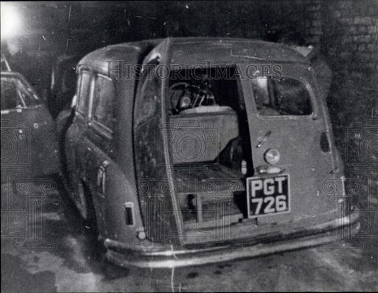 1966 Press Photo The car used in the shooting of the three London policemen - Historic Images