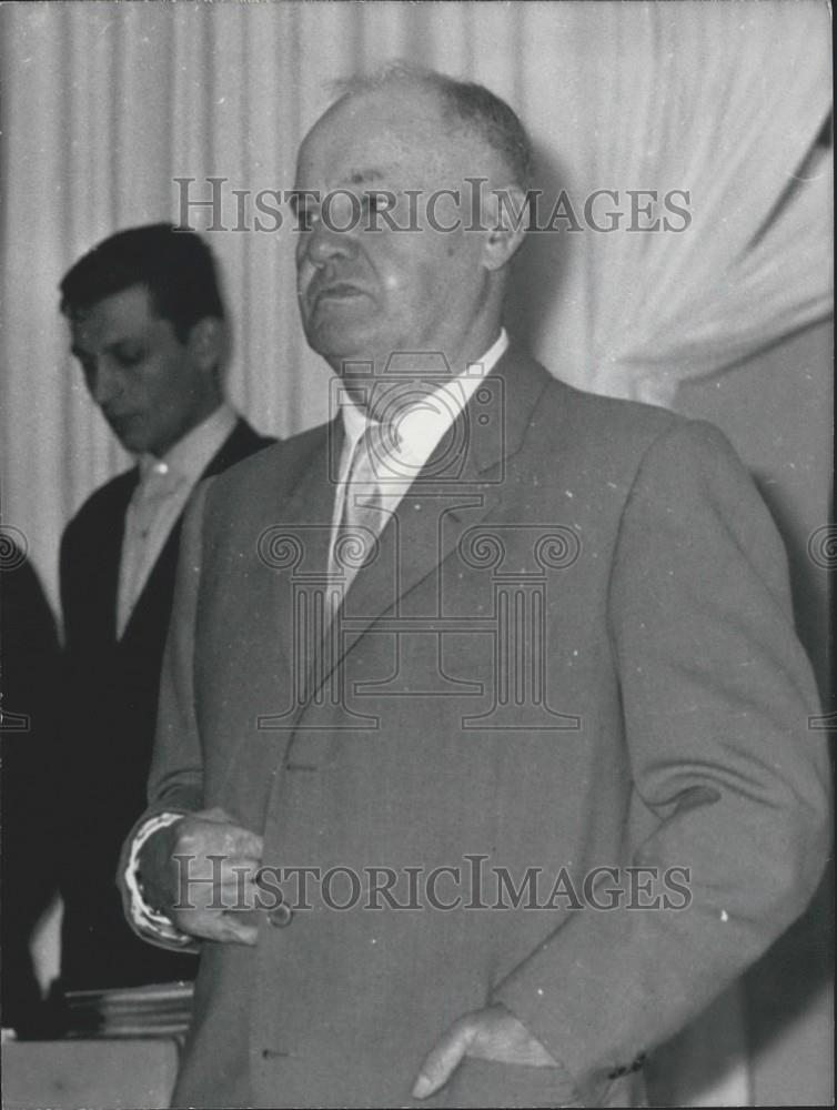 1964 Press Photo Maurice Thorez Attends French Communist Party Convention - Historic Images
