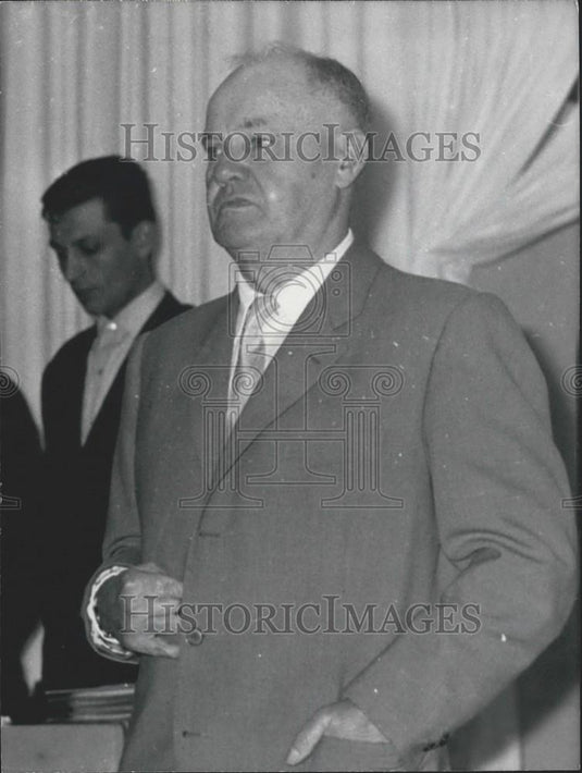 1964 Press Photo Maurice Thorez Attends French Communist Party Convention - Historic Images