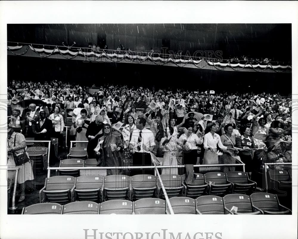 1976 Press Photo God Bless America Festival of Rev Sun Myung Unification Church - Historic Images