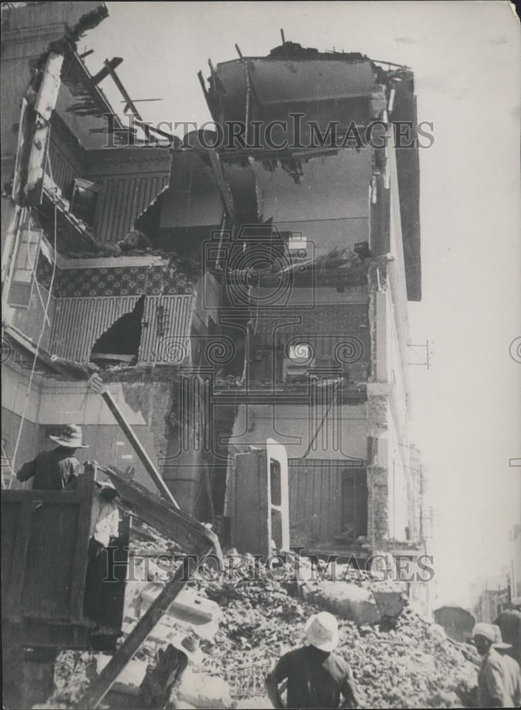 Press Photo Algerian Earthquake Destroys Hotel Baudoin - Historic Images