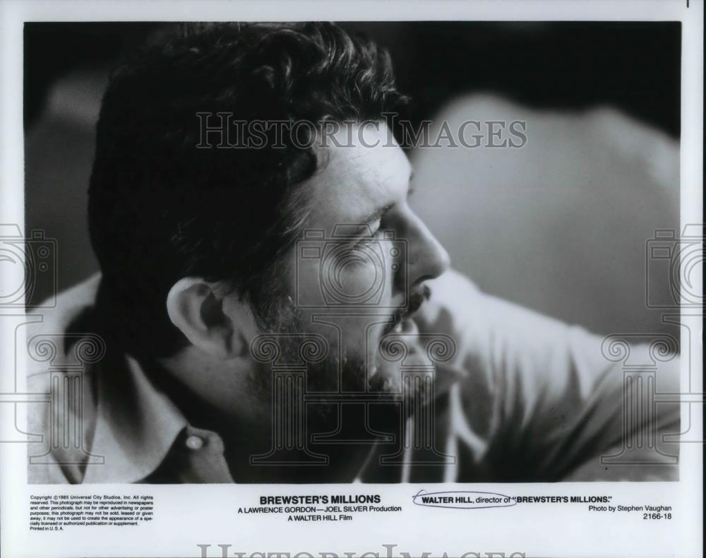 1985 Press Photo Director Walter Hill in Brewster's Millions - cvp22238 - Historic Images