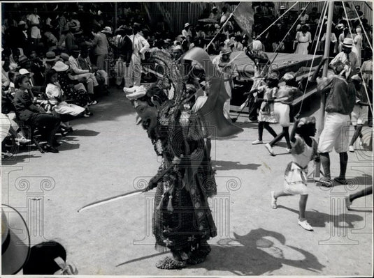 Press Photo The" Medicine Man" at Carnival in Barbados - Historic Images
