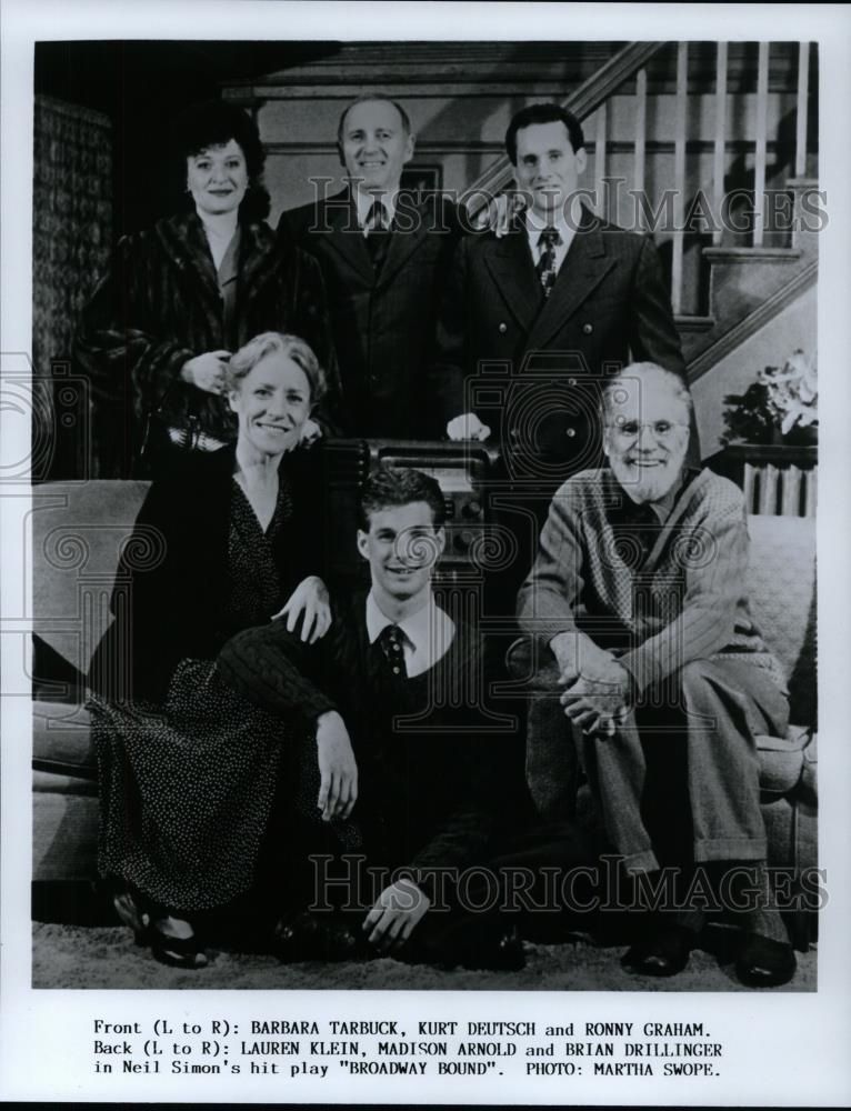 1988 Press Photo Barbara Tarbuck Kurt Deutsch Ronny Grahm Lauren Klein - Historic Images