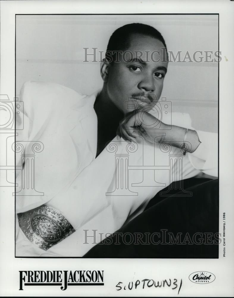 1986 Press Photo Singer Freddie Jackson - cvp27032 - Historic Images