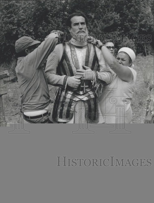 1966 Press Photo Vittorio Gassman & Gina Lollobrigida In Le Pia Cevoli Notti - Historic Images