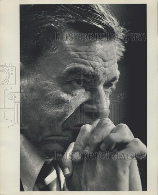 1975 Press Photo Henry Petersen, Formerly of the Justice Dept,Watergate hearing - Historic Images