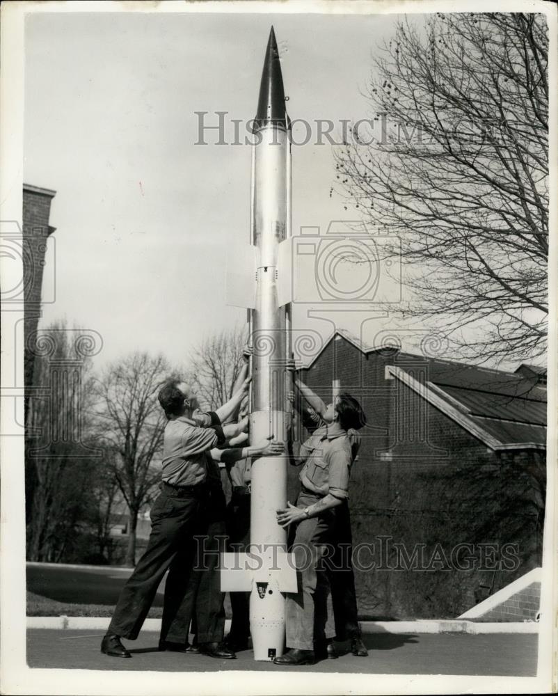 Press Photo Guided missile for "Navy Days". show - Historic Images