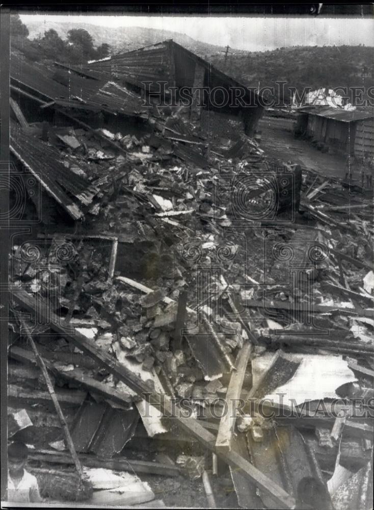 1967 Press Photo Koyna Nagar,India earthquake damage - Historic Images