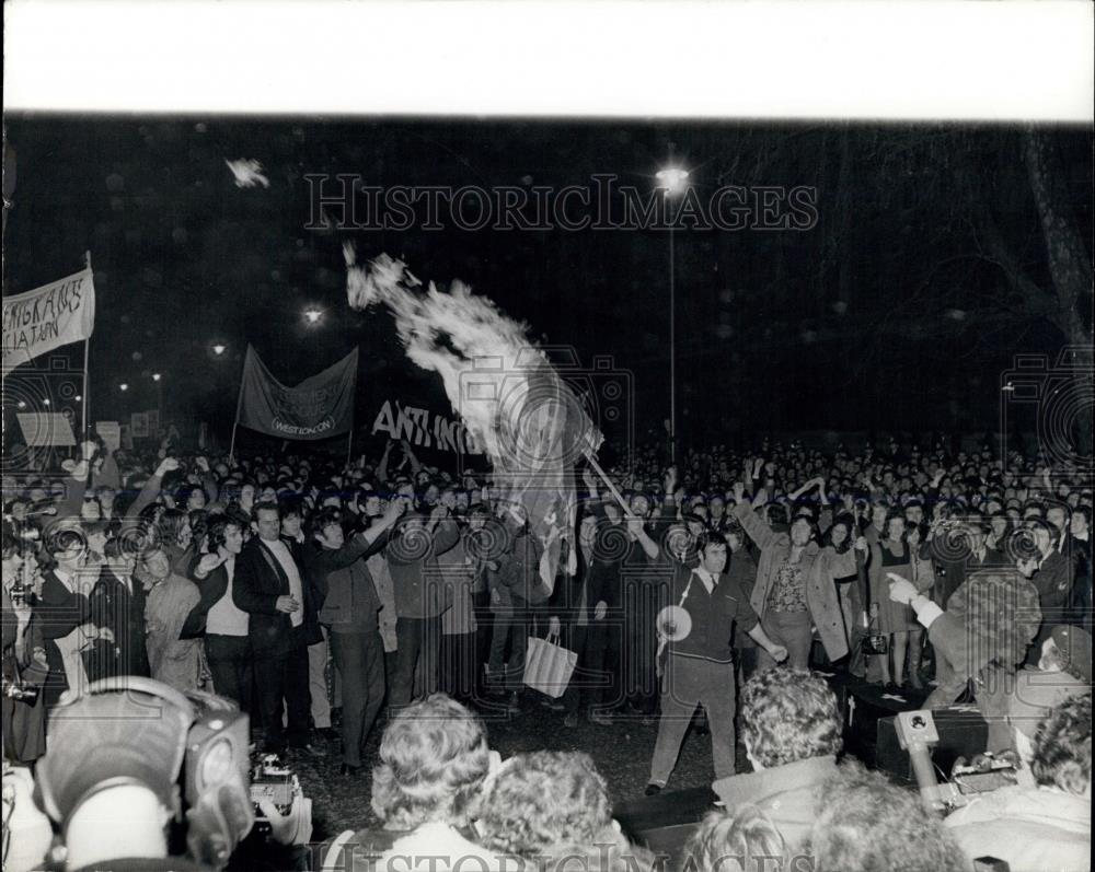 1972 Press Photo London Ulster Demonstration - Historic Images