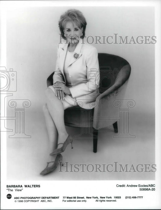 1998 Press Photo Barbara Walters The View - cvp22076 - Historic Images