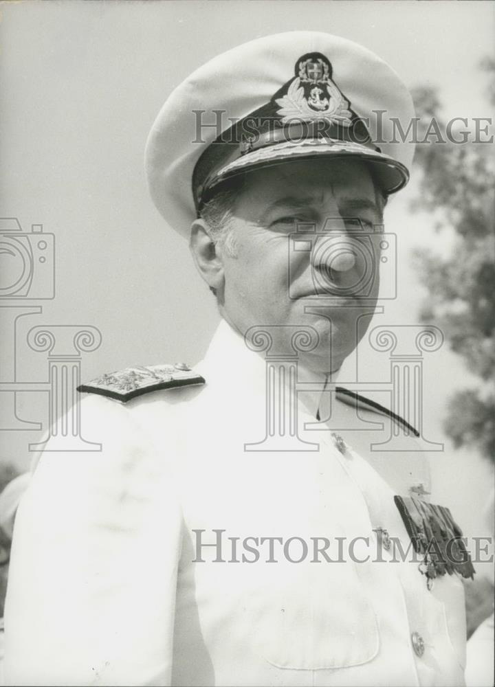 Press Photo Rear Admiral Constantine Conofaos, Chief of the Fleet, - Historic Images