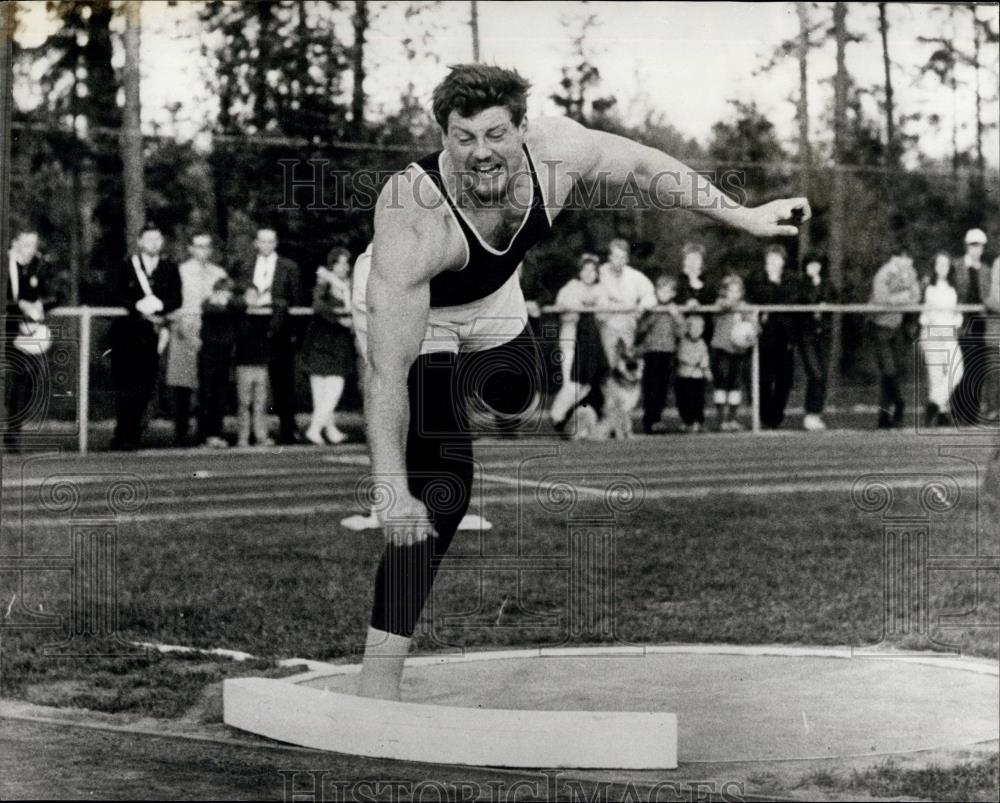 1968 Press Photo Ricky Bruch,Discus and shotputter - Historic Images