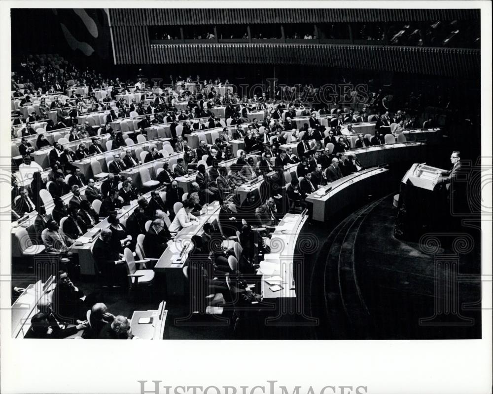 1971 Press Photo Foreign Ministers of Sweden, France, Soviet Union,Congo,UN - Historic Images