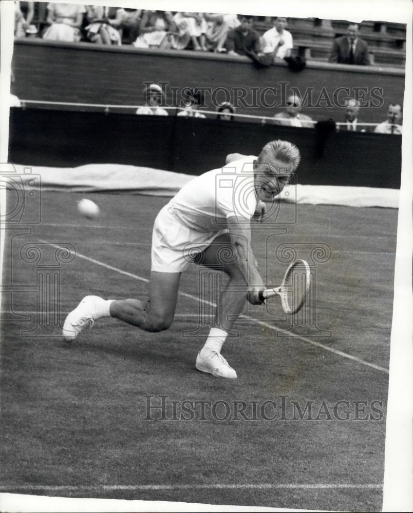 1962 Press Photo T. Lejus (U.S.S.R.) at Wimbledon first day - Historic Images