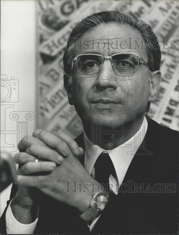 1976 Press Photo Italian minister of interion affairs, Francesco Cossiga - Historic Images