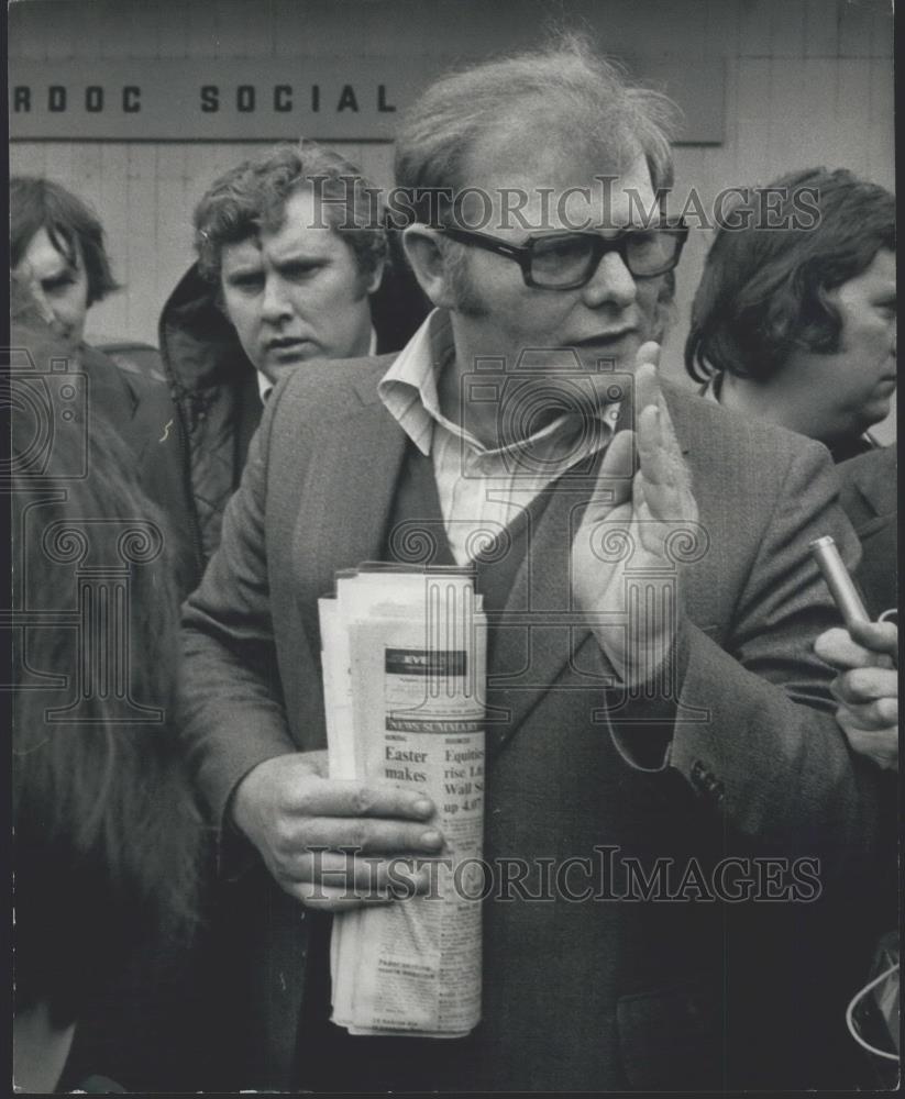 1975 Press Photo Brian Nicholson, London&#39;s dock struke leader - Historic Images