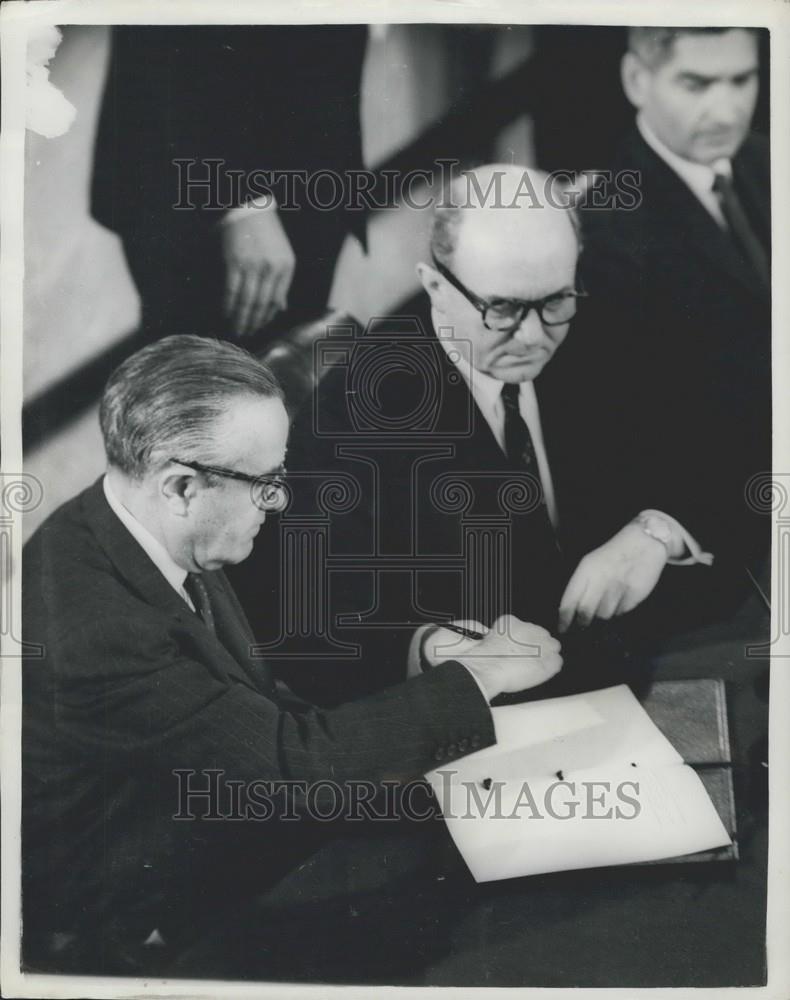 1962 Press Photo U.S. Foreign Secretary Dean Rusk in Geneva - Historic Images