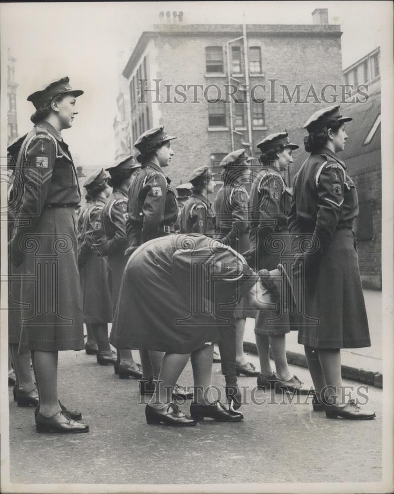 1953 Press Photo Women troops - Historic Images