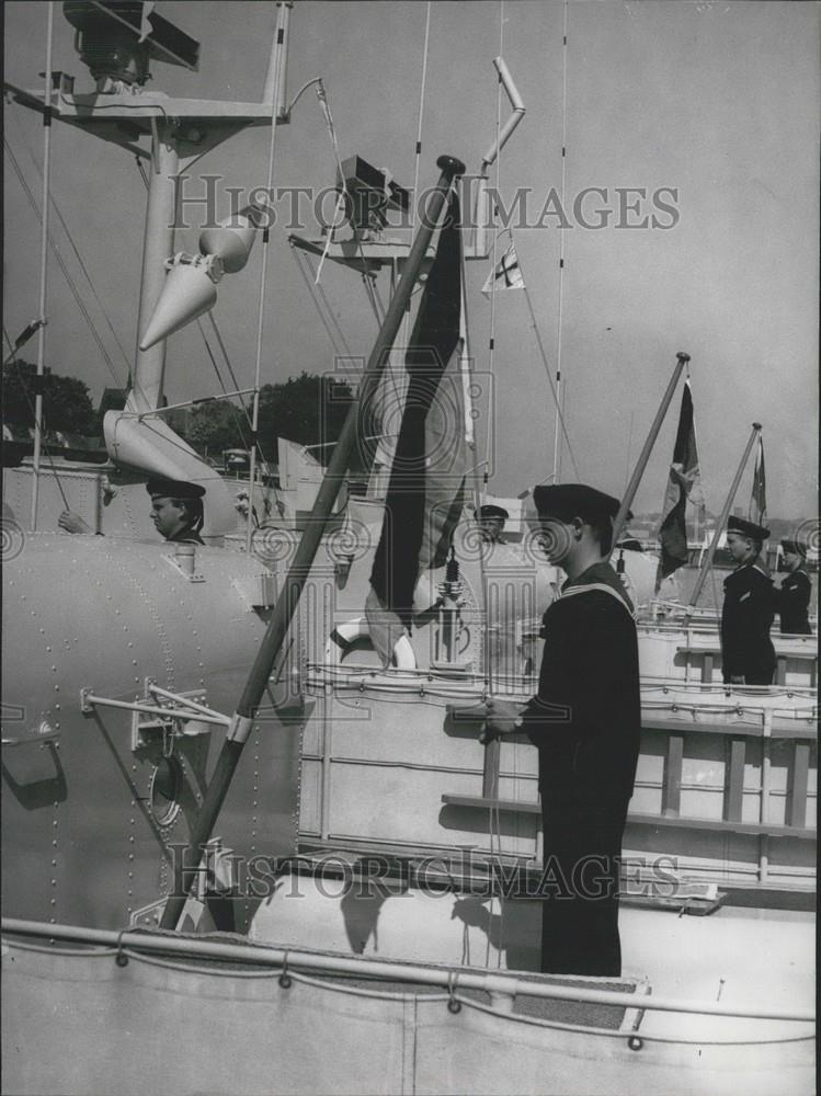 1956 Press Photo The First S-Boat - Historic Images