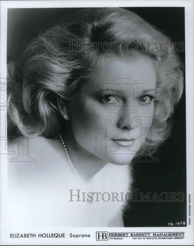 1991 Press Photo Soprano Elizabeth Holleque - cvp24205 - Historic Images